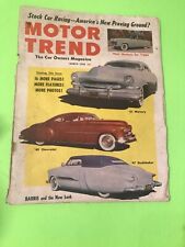 Vintage Motor Trend Magazine Marrch 1956 Hudson Mercury Chevrolet Studebaker picture
