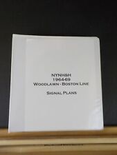 NYNH&H 1964-69 Woodlawn to Boston Line Signal Plans Track charts    Binder picture