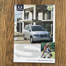 2008 SSANGYONG STAVIC PEOPLE MOVER AUSTRALIA BROCHURE ORIGINAL picture