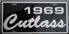 1969 69 OLDS OLDSMOBILE CUTLASS METAL LICENSE PLATE F-85 S 442 350 400 455 HURST picture