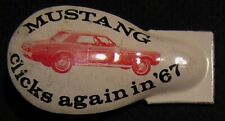 VTG 1967 FORD MUSTANG TIN LITHO ADVERTISING PROMOTIONAL TOY CLICKER picture