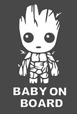 Baby Groot Baby On Board- Car SUV Truck Funny Window Bumper Vinyl Decal Sticker picture