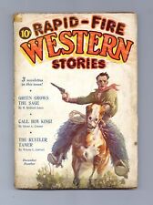 Rapid-Fire Western Stories Pulp Dec 1932 Vol. 1 #3 GD picture