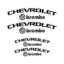 Chevrolet Camaro Brembo Brake Caliper High Temp Decal Vinyl Sticker - 4 Stickers picture