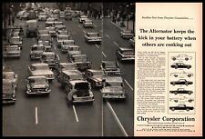1962 Chyrsler Corporation City Street Cars Alternator Auto Part Vintage Print Ad picture