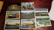 8 Cape Cod Linen Postcards, Falmouth, Onset, Wood Hole etc #95 picture