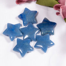 20pcs 30mm Natural Stone Reiki Healing Blue Aventurine Crystals Stars Gemstone picture