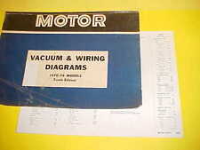 1970 1971 1972 1973 1974 MERCURY MARQUIS CONVERTIBLE VACUUM+WIRING DIAGRAMS picture