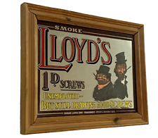 Rare LLOYD'S Cigarette Tobacco Authentic Pub Mirror promotional sign advertising picture