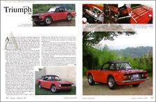 2007 British Sports car Article 1972 Red  TRIUMPH TR 6 2 pages 7 photos   030523 picture
