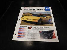 1990-1995 Chevrolet Corvette ZR-1 Spec Sheet Brochure Photo Poster 94 93 92 91 picture