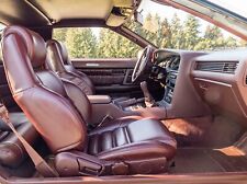 Toyota Supra MK3 / MKIII 1986.5-1992 Synthetic Leather Seat Covers In Burgundy picture