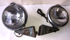 2-Vintage UNITY Electroline No 2 International Truck lights Headlamps w/Brackets picture