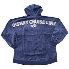 Disney Cruise Line DCL Navy & Silver Velour Hoodie Spirit Jersey S picture