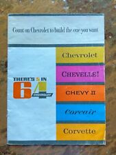 1964 Chevy Original Brochure Impala Bel Air Chevelle Chevy II Corvair Corvette picture