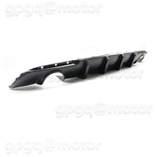 For Chrysler 300 15-22 Matte Black Dual Exhaust Shark Fins Rear Bumper Diffuser picture