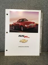 2004 Chevrolet SSR Product Portfolio Dealer Only Item Information,Specifications picture