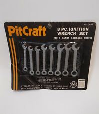 Vintage PitCraft 8 Pc Ignition Wrench Set With Storage Pouch picture