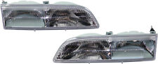 Headlights Headlamps Left & Right Pair Set for 89-93 Ford Thunderbird picture