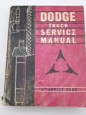 Dodge Truck Service Manual S Series 1962 Chrysler Motors Corp - Truck Repair picture