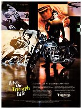 Vintage 1969 - Triumph Motorcycles Original Print Advertisement (8x11) picture