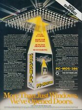 1988 PC MOS 386 Modular Operating System We Open Doors Vintage Print Ad PC1 picture
