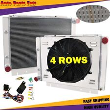 For 1960-1963 Ford Galaxie/Galaxie 500 L6 V8 4 Rows Aluminum Radiator+Shroud Fan picture