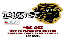 QG-263 1970 1971 1972 PLYMOUTH DUSTER  - DUSTER CLOUD - TAIL PANEL DECAL - ONE picture