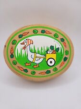 Vintage Lynn Gates Midwest Importers 1981 Swan Heading To Market Wood Box picture