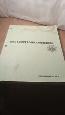 1963 Girl Scout Leader Notebook Vintage Used picture