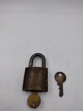 Vintage American Lock Company Padlock With Key Antique Hardware Hardened picture