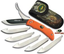 Outdoor Edge Razor Pro Orange Folding Knife Replaceable Razor Blade Gutting picture