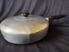 Wagner Ware Magnalite Vintage Skillet 4508 M with Lid~ Flat Bottom picture