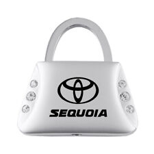 Toyota Sequoia Keychain & Keyring - Purse Shape Key Chain with Crystals Bling picture