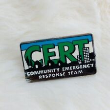 Community Emergency Response Team CERT Enamel Member FEMA Lapel Pin picture