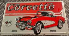 Chevrole Corvette Booster License Plate 1956 1957 1958 1959 1960 1961 1962 C1 picture