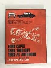 1968-73 FORD WORKSHOP MANUAL FOR FORD CAPRI 1300, 1300GT, 1600 GT 178 PAGES CAR picture