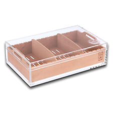 Large Acrylic 75-Cigar Humidor Powered by Boveda picture