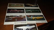 1968-69-70 Chrysler NOS Dealer Postcards (7 card lot) picture