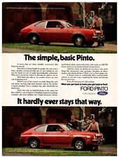 Vintage 1973 Ford Pinto Car - Original Print Ad (8x11) - Advertisement *Red* picture