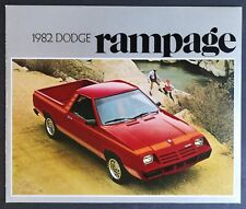 Vintage 1982 Dodge Rampage Full Color Original Brochure 323 b picture