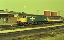 35mm railway colour negative47441  BR blue large logo at Lincoln 03-05-1990 picture