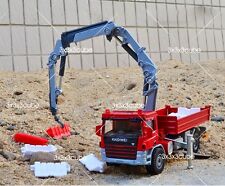 Red 1/50 Crane Truck Construction Vehicle Project Car Diecast Model By KDW 1:50 picture