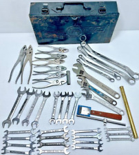Toyota genuine tool box and 42-piece tool set old logo Hand tools Pliers wrench picture