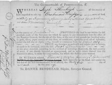 Founding Father Thomas Mifflin Signs Request For Land Survey Less Indian Land picture
