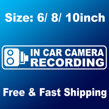 2x in Car Camera Recording Decal Sticker Auto Window Door Sign Vinyl Decals picture