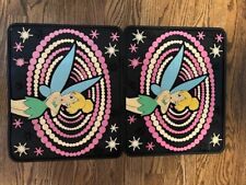 Set of 2 Early 2000 Disney Peter Pans Tinkerbell Fairy Tink Car Truck Floor Mats picture