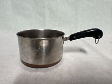 REVERE WARE Stainless Measuring Cup Mini Dual Pour Saucepan Copper Logo Disk HTF picture