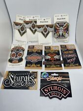Lot of 10 Sturgis Black Hills Motorcycle Patch Decals Sturgis 2006 - 2012 picture
