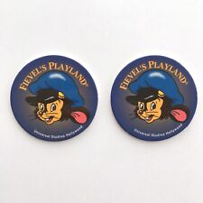2x Fievel's Playland Mouse Universal Studios Pogs Milk Caps Hollywood Game Piece picture